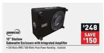 Visions Electronics 10" Subwoofer Enclosure With Integrated Amplifier offer