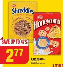 No Frills POST CEREAL offer