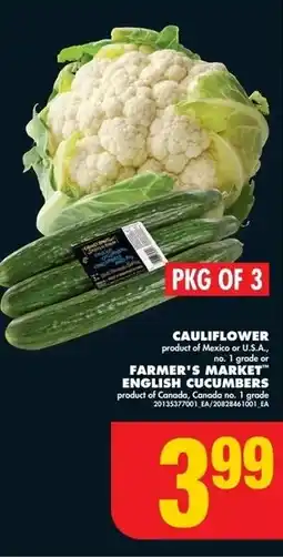 No Frills CAULIFLOWER offer