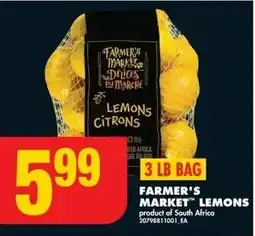 No Frills FARMER'S MARKET LEMONS offer