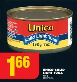 No Frills UNICO SOLID LIGHT TUNA 198 g offer