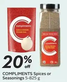 Sobeys COMPLIMENTS Spices or Seasonings 5-825 g offer