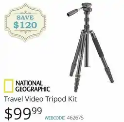 Vistek NATIONAL GEOGRAPHIC Travel Video Tripod Kit offer
