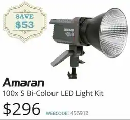 Vistek Amaran 100x S Bi-Colour LED Light Kit offer