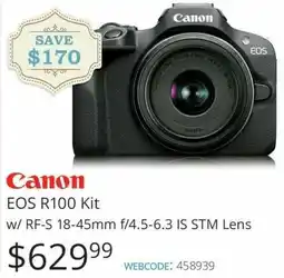 Vistek Canon EOS R100 Kit offer