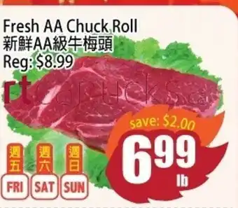 Fresh AA Chuck Roll