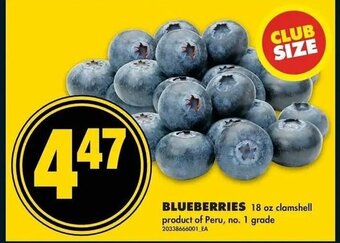 No Frills Blueberries offer