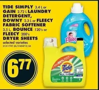 No Frills Tide Simply Gain Laundry Detergent offer