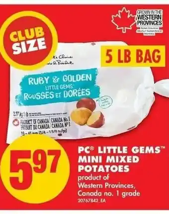 No Frills PC Little Gems Mini Mixed Potatoes offer
