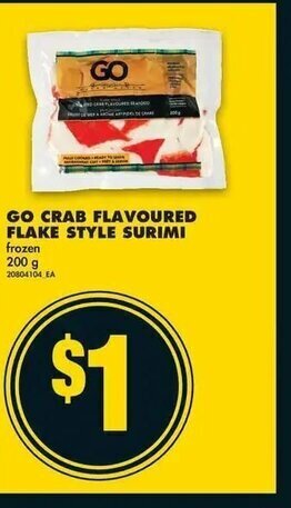 No Frills Go Crab Flavoured Flake Style Surimi offer