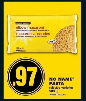 No Frills Pasta offer