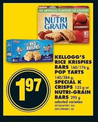 No Frills Kellogg's Rice Krispies Bars offer