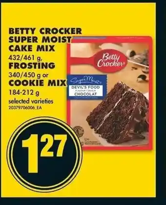 No Frills Betty Crocker Super Moist Cake Mix offer