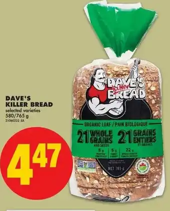 No Frills Dave's Killer Bread offer