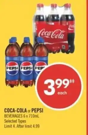 Shoppers Drug Mart COCA-COLA or PEPSI offer