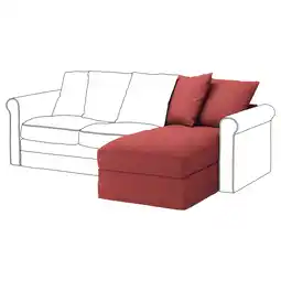 IKEA HÄrlanda Cover for chaise section, Ljungen light red offer