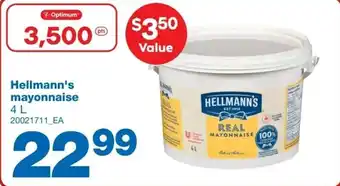 Wholesale Club Hellmann's mayonnaise offer