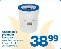 Wholesale Club Chapman's premium ice cream offer