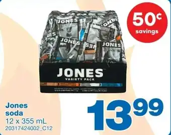 Wholesale Club Jones soda offer