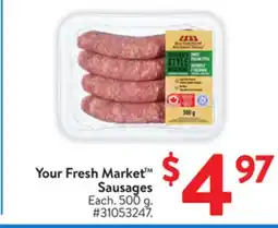 Walmart Your Fresh Market Sausages offer