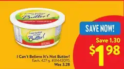 Walmart I Can't Believe It's Not Butter! offer