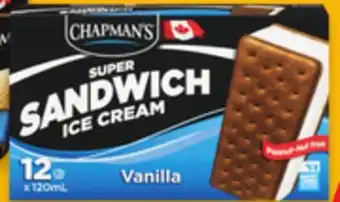 Walmart Chapman's-Super Sandwich Novelties 12-Pack offer