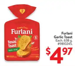 Walmart Furlani Garlic Toast offer