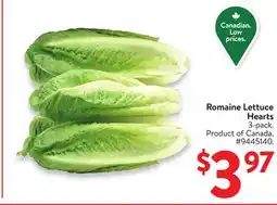 Walmart Romaine Lettuce Hearts offer