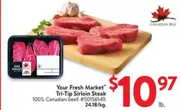 Walmart Your Fresh Market Tri-Tip Steak offer