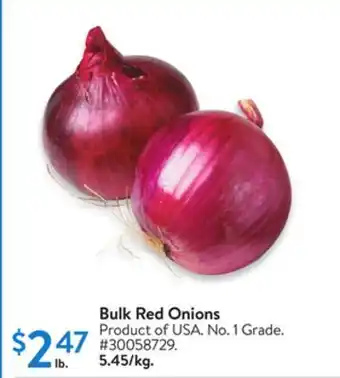 Walmart Bulk Red Onions offer