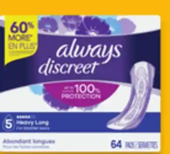 Walmart Always Discreet Underwear offer