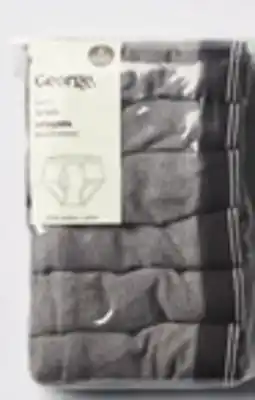 Walmart Men's George Briefs 6-Pack offer