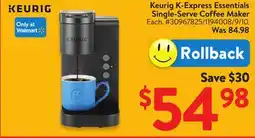 Walmart Keurig K-Express Essential Single-Serve Coffee Maker offer