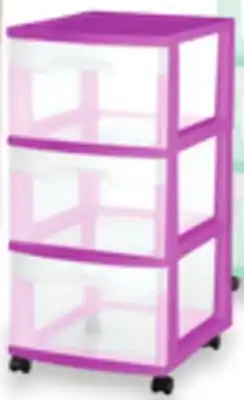 Walmart Sterilite 3-Drawer Medium Cart offer