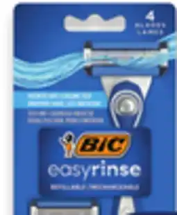 Walmart BIC EasyRinse Disposable Razors offer