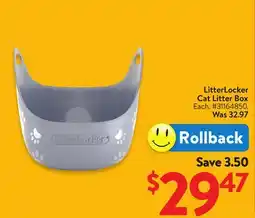 Walmart LitterLocker Cat Litter Box offer