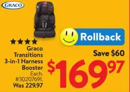 Walmart Graco Tranzitions 3-in-1 Harness Booster offer