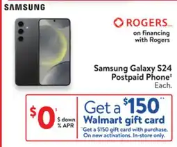 Walmart Samsung Galaxy $24 Postpaid Phone offer