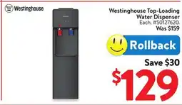 Walmart Westinghouse Top-Loading Water Dispenser offer
