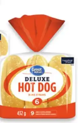 Walmart Great Value Sesame Hot Dog or Hamburger Buns offer