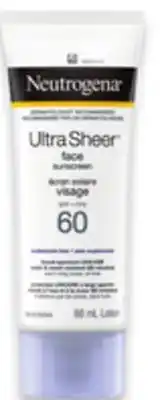 Walmart Neutrogena Ultra Sheer Sunscreen SPF 60 offer