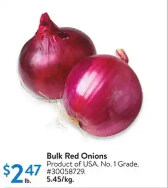 Walmart Bulk Red Onions offer