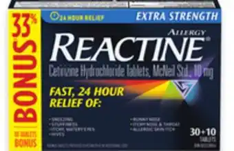 Walmart Reactine 40s Allergy Relief offer