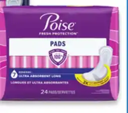 Walmart Poise Incontinence Pads or Liners offer