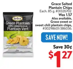 Walmart Grace Salted Plantain Chips offer