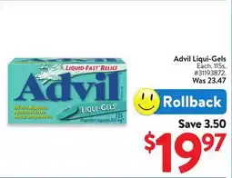 Walmart Advil Liqui-Gels offer