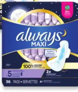 Walmart Always Pads 36s - 62s or Liners 136s offer