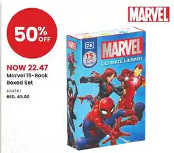 Toys R us Marvel 15-Book Boxed Set offer