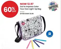 Toys R us Out to Impress Color Your Own Light-Up Bag offer