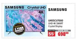 2001 Audio Video Samsung 55|| UHD 4K SMART Crystal Display offer